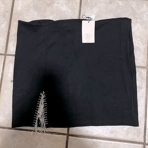 NWT rhinestone fringe skirt